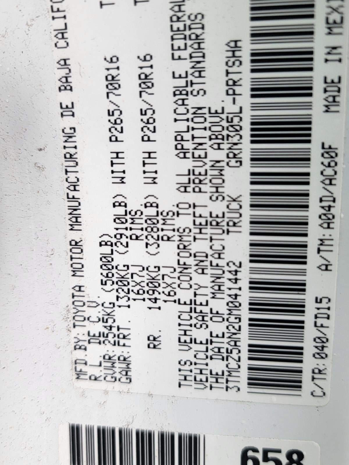 2016 Toyota Tacoma TRD Off-Road