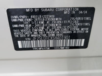 2025 Subaru Forester Touring