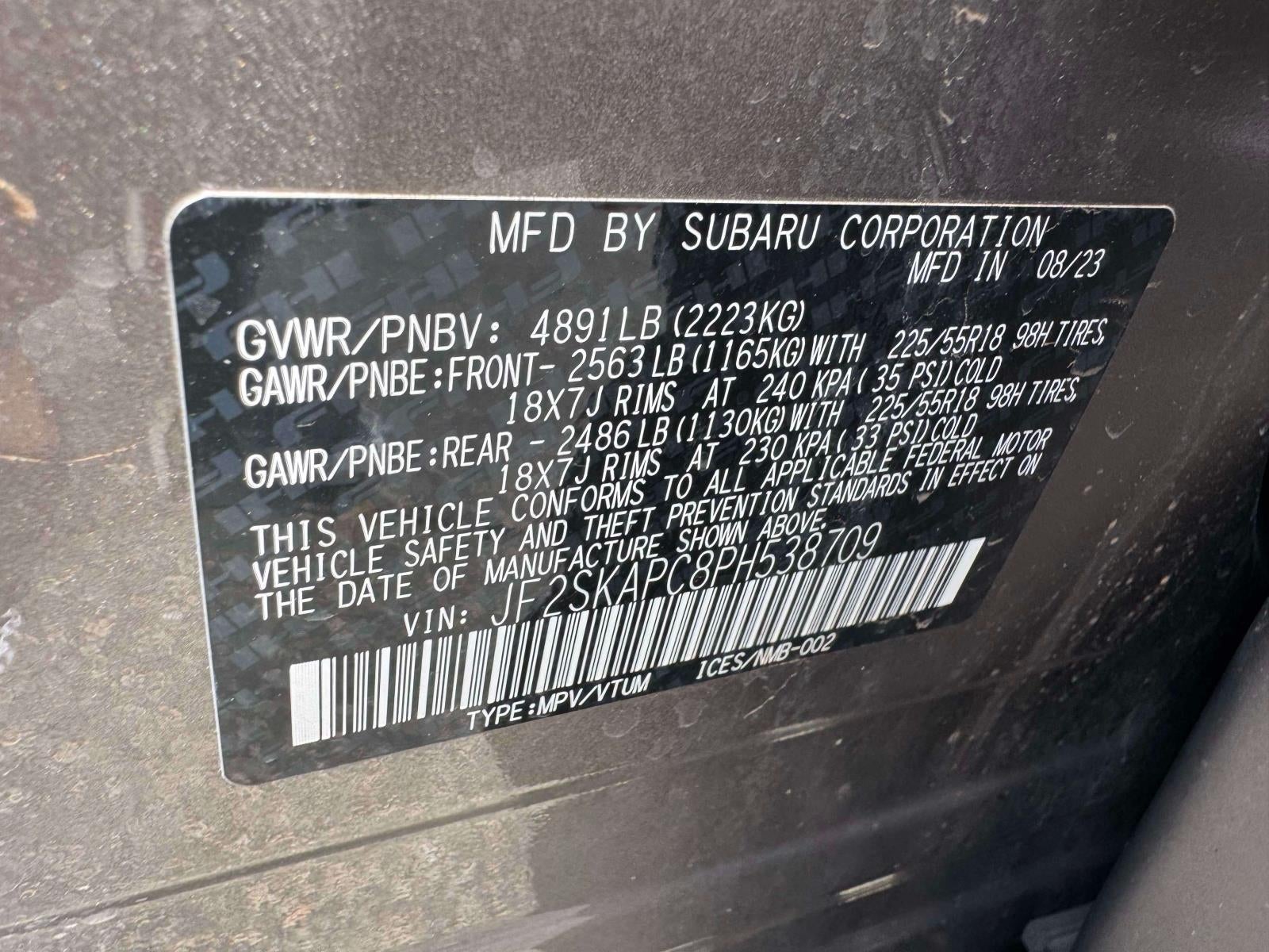 2023 Subaru Forester Limited CVT