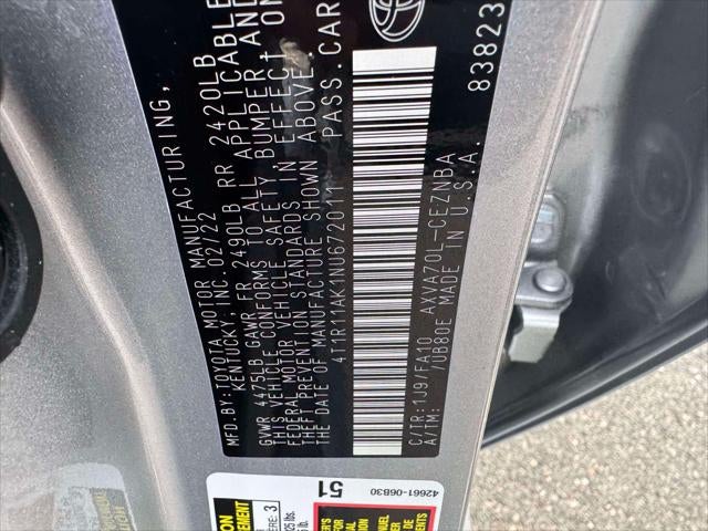 2022 Toyota Camry LE Auto (Natl)