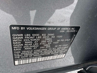 2025 Volkswagen Atlas 2.0T SE