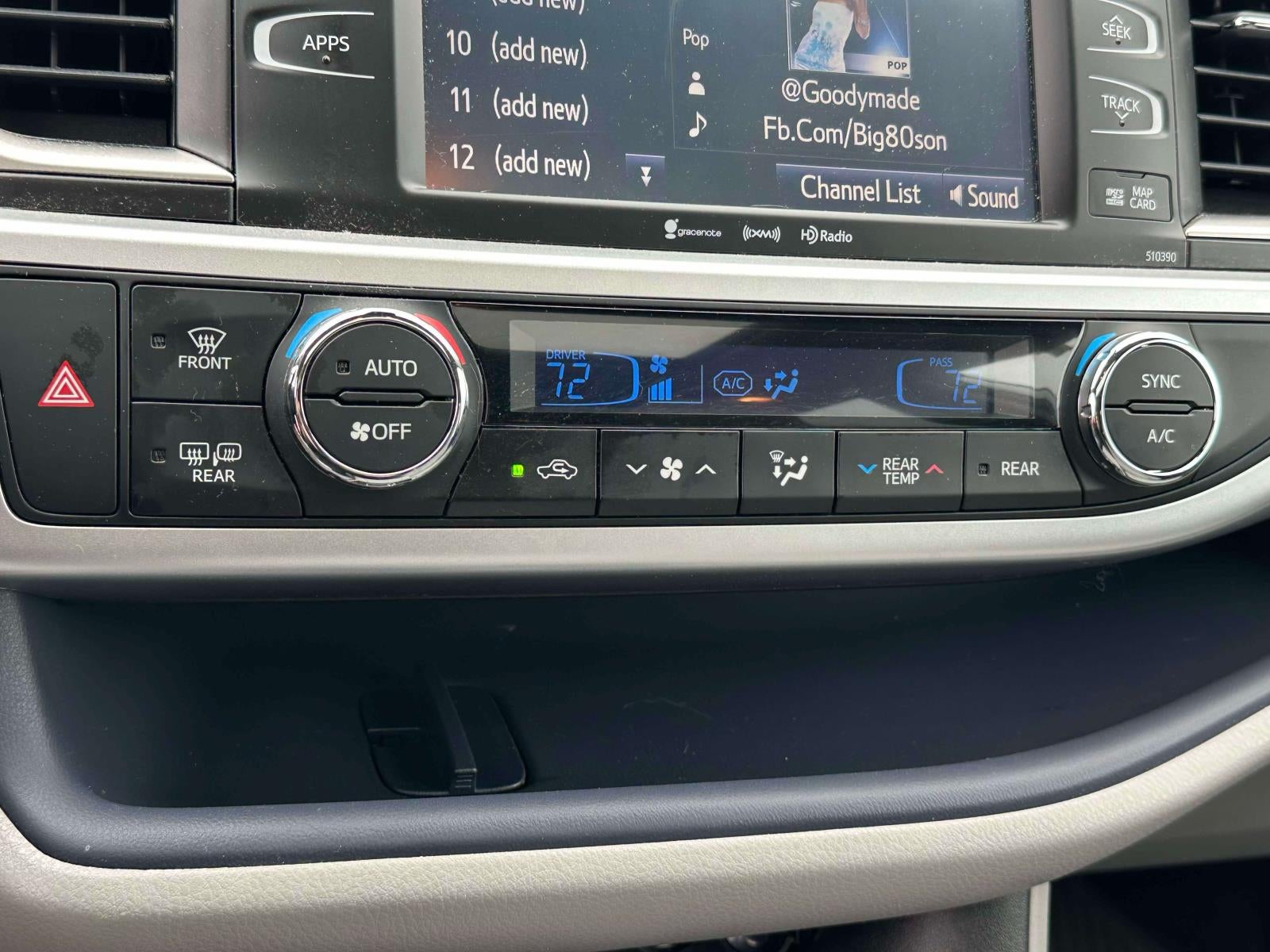 2019 Toyota Highlander XLE V6 AWD (Natl)