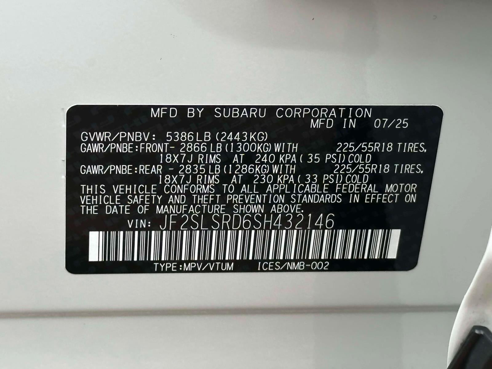 2025 Subaru Forester Limited Hybrid AWD