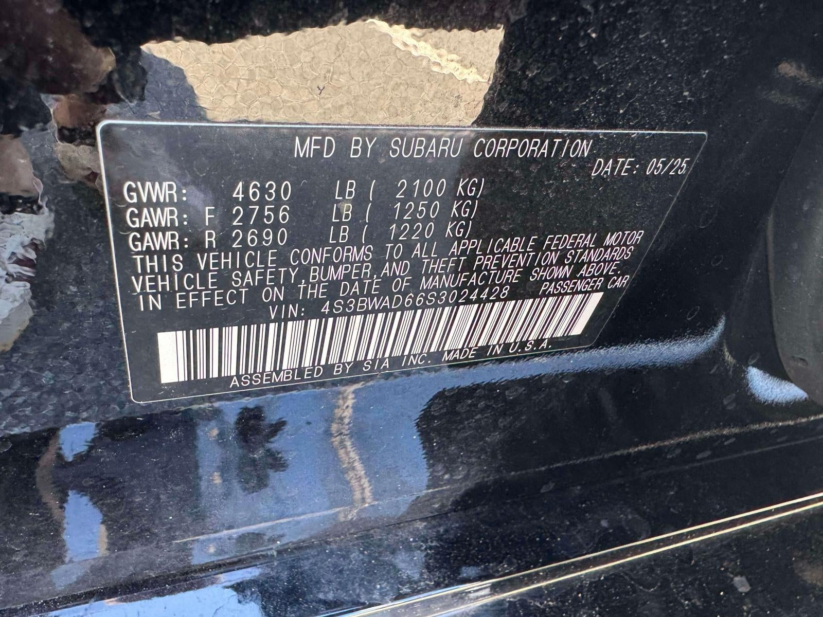 2025 Subaru Legacy Premium AWD