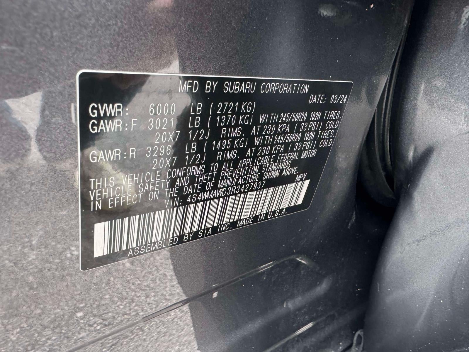 2024 Subaru Ascent Touring 7-Passenger