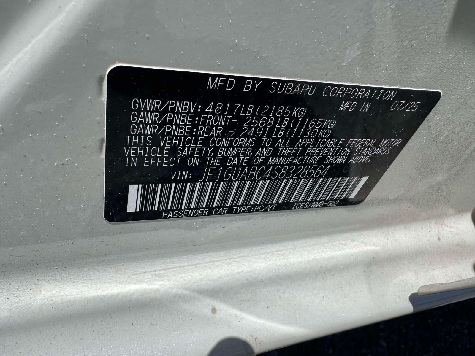 2025 Subaru Impreza AWD