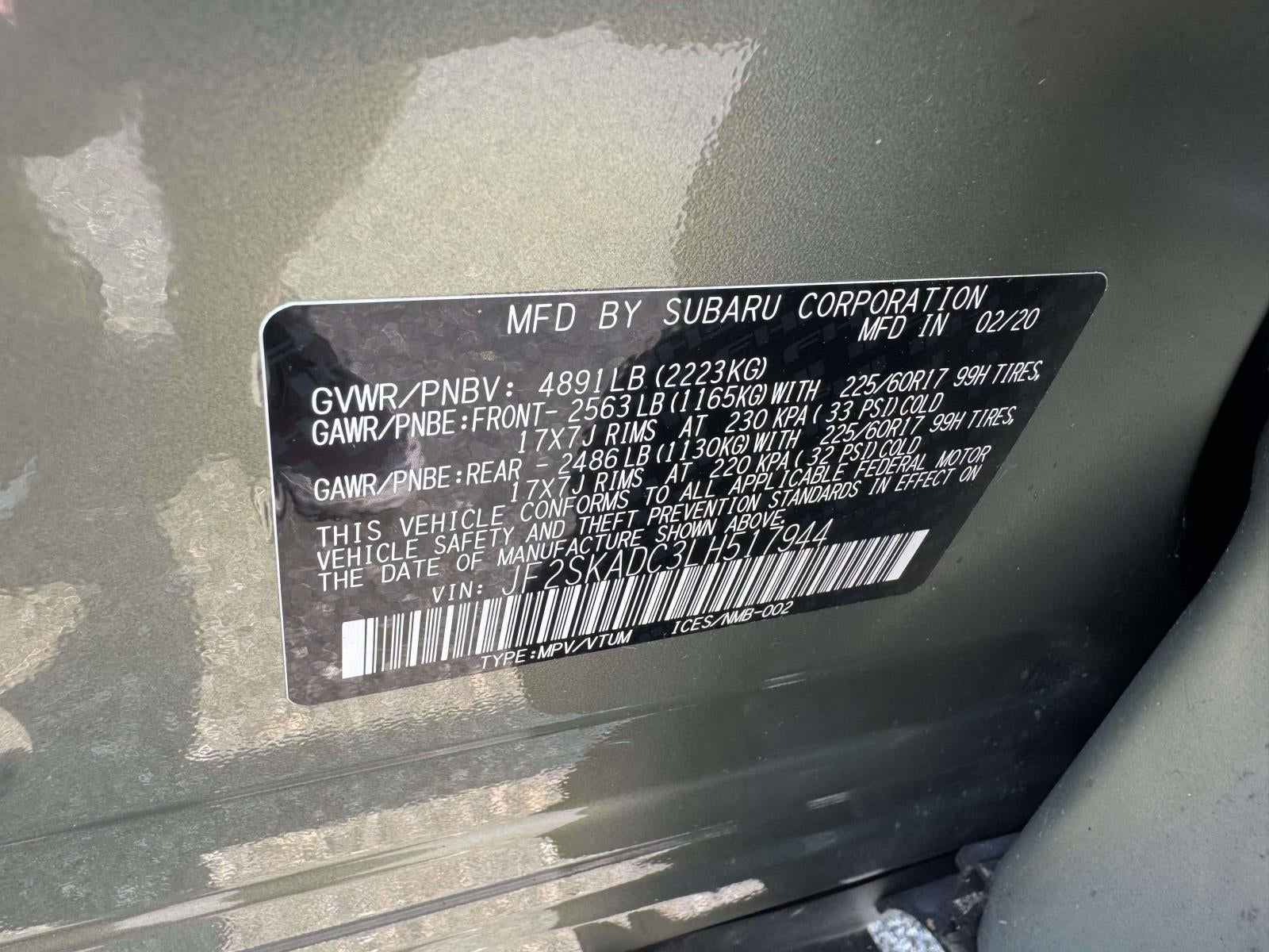 2020 Subaru Forester CVT