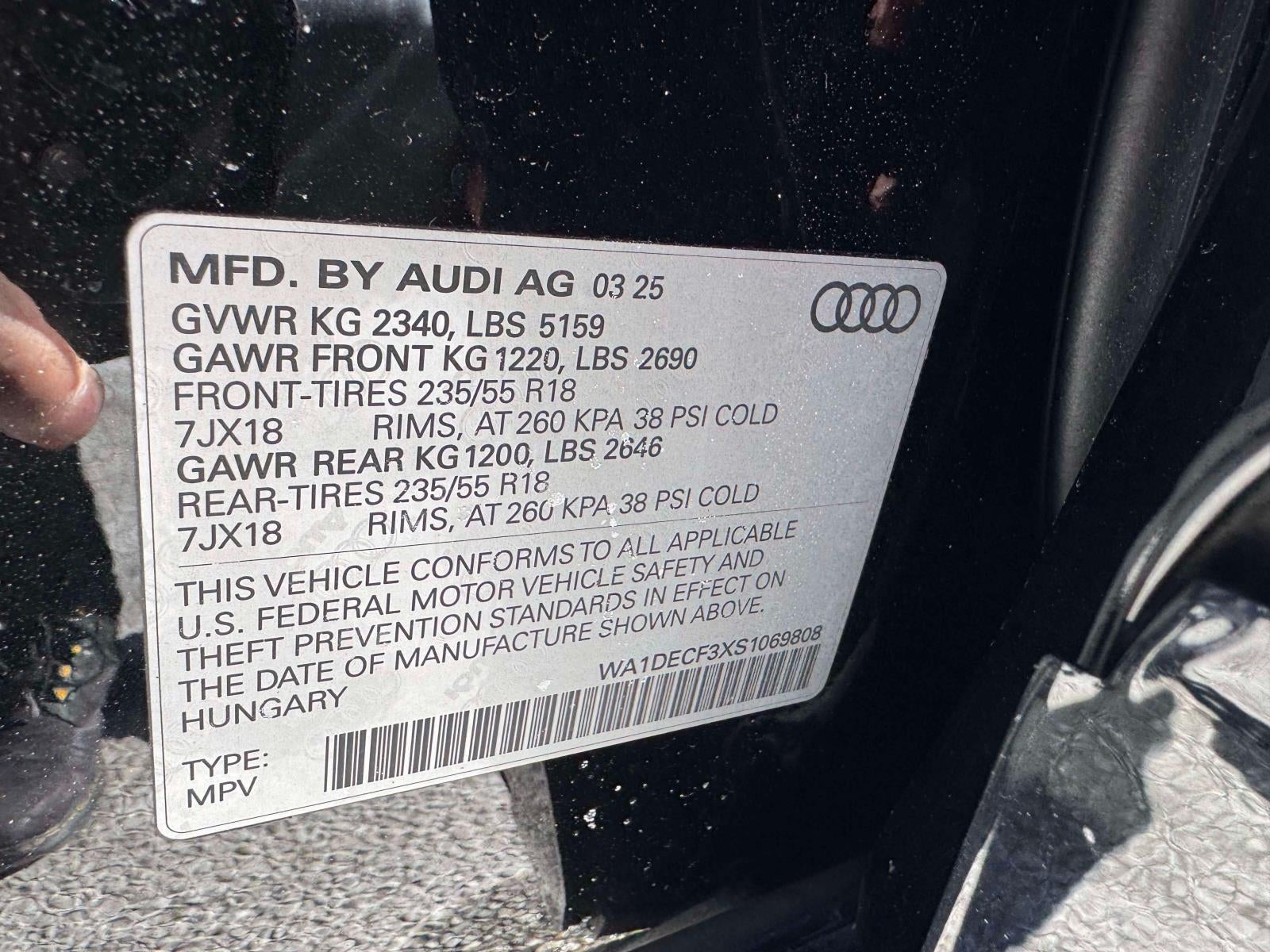 2025 Audi Q3 S line Premium 45 TFSI quattro