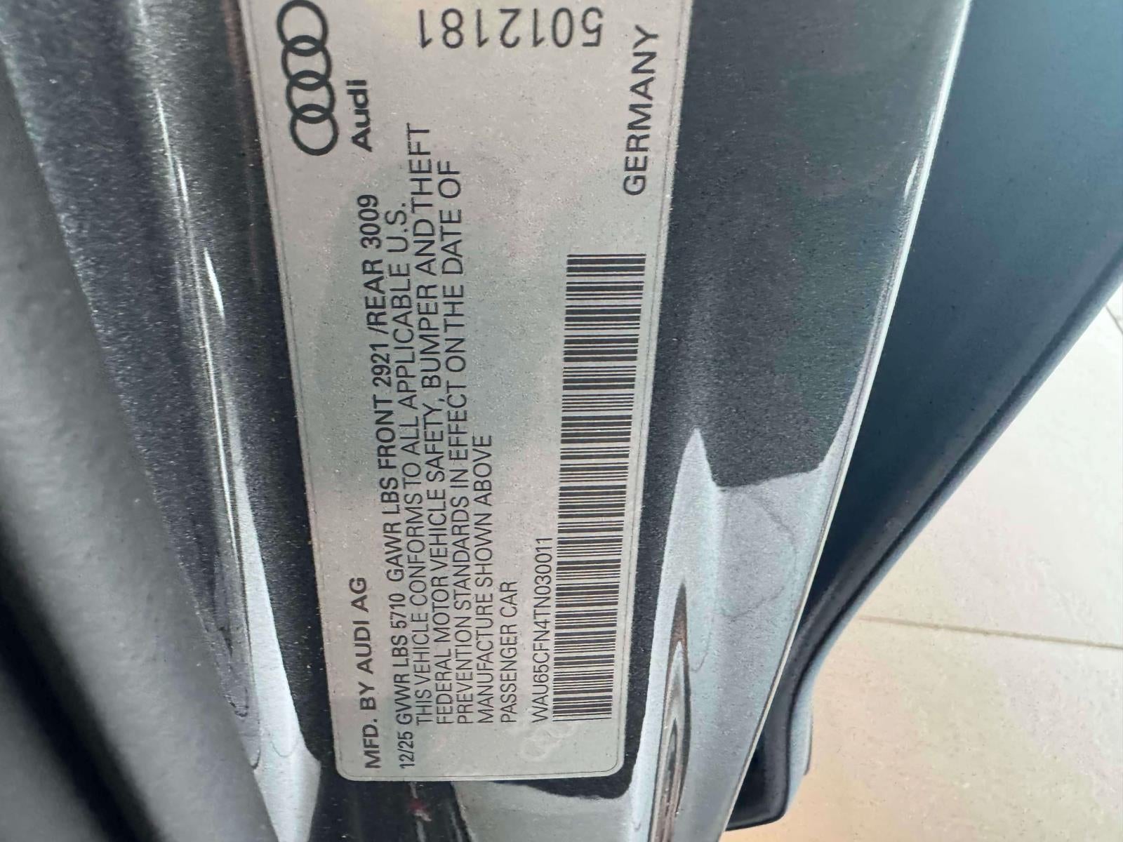 2026 Audi A6 Sedan Prestige quattro