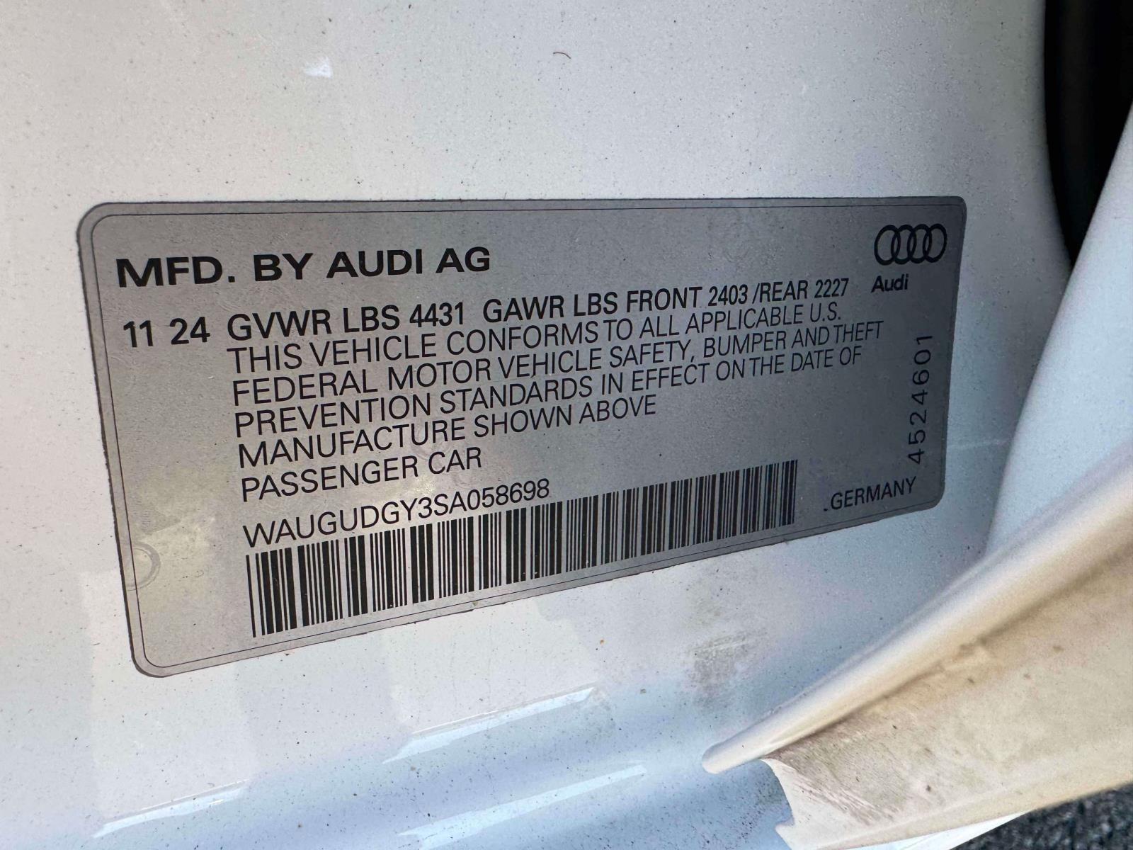 2025 Audi A3 Premium 40 TFSI quattro