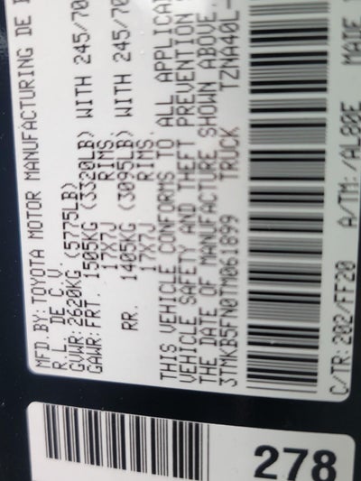 2026 Toyota Tacoma SR5