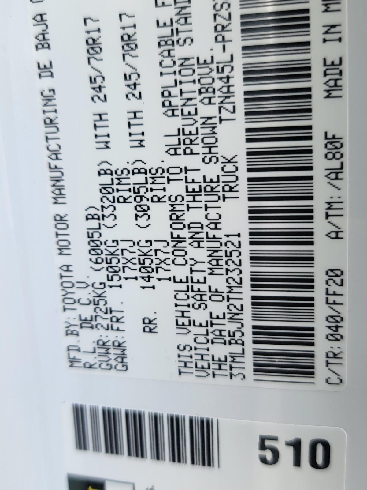 2026 Toyota Tacoma SR5