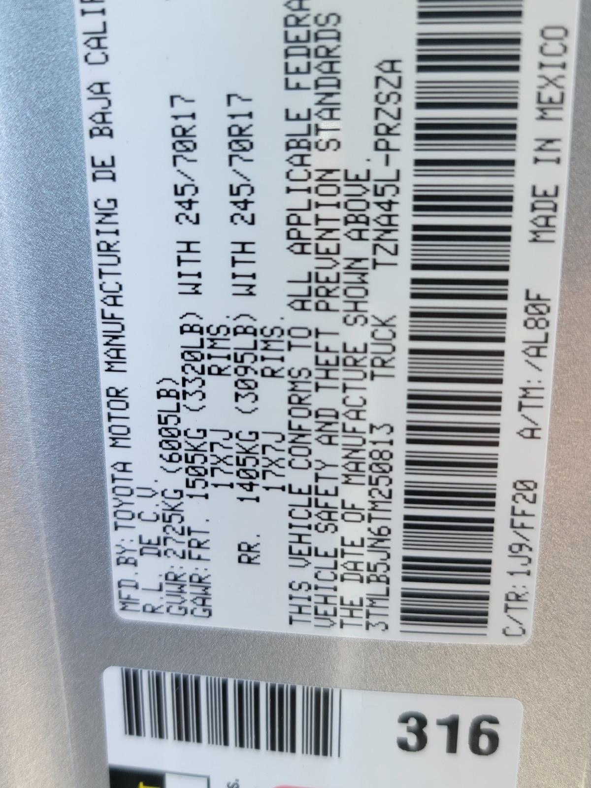 2026 Toyota Tacoma SR5