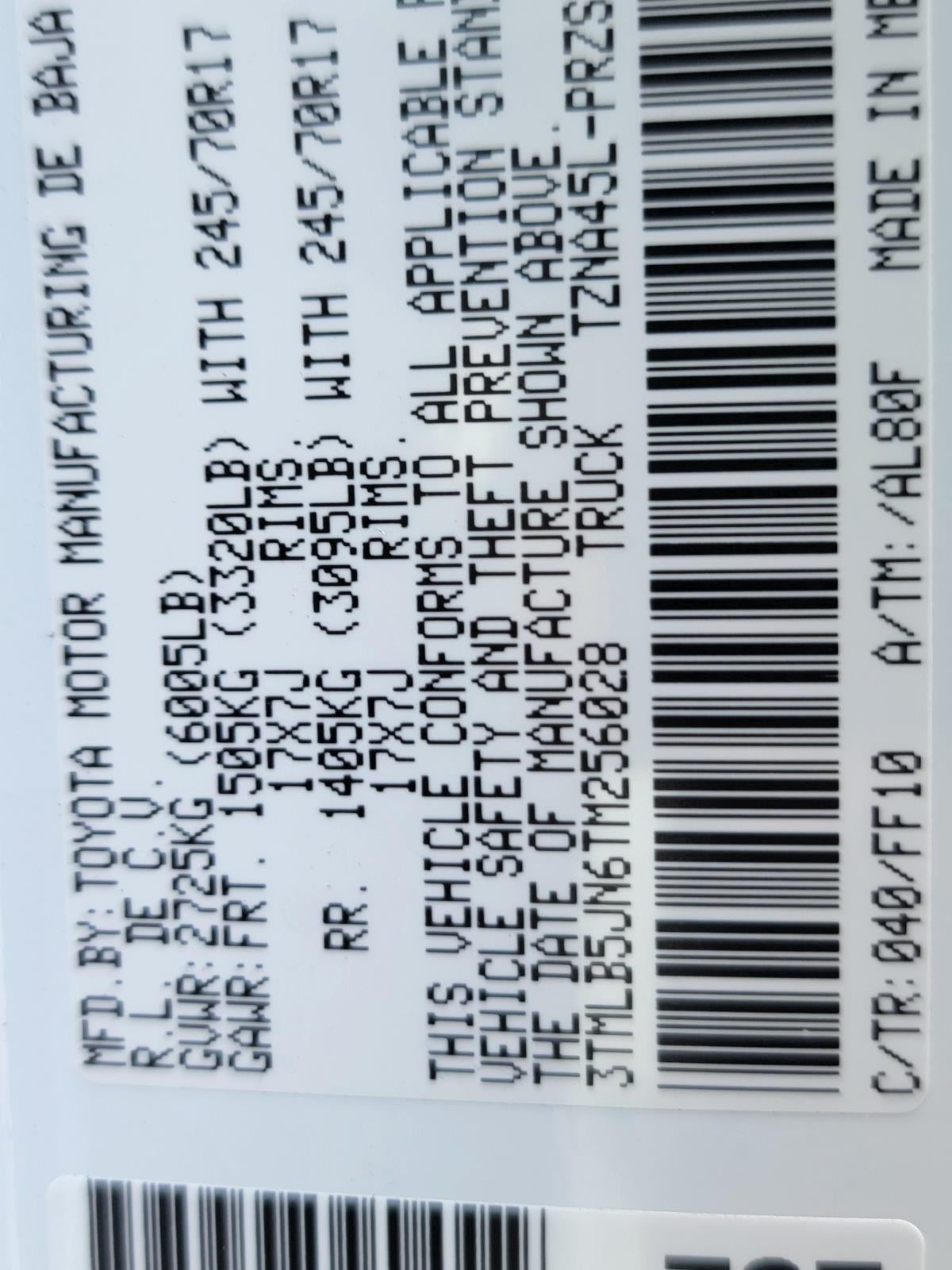 2026 Toyota Tacoma SR5