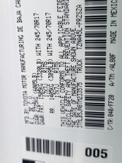 2026 Toyota Tacoma SR5