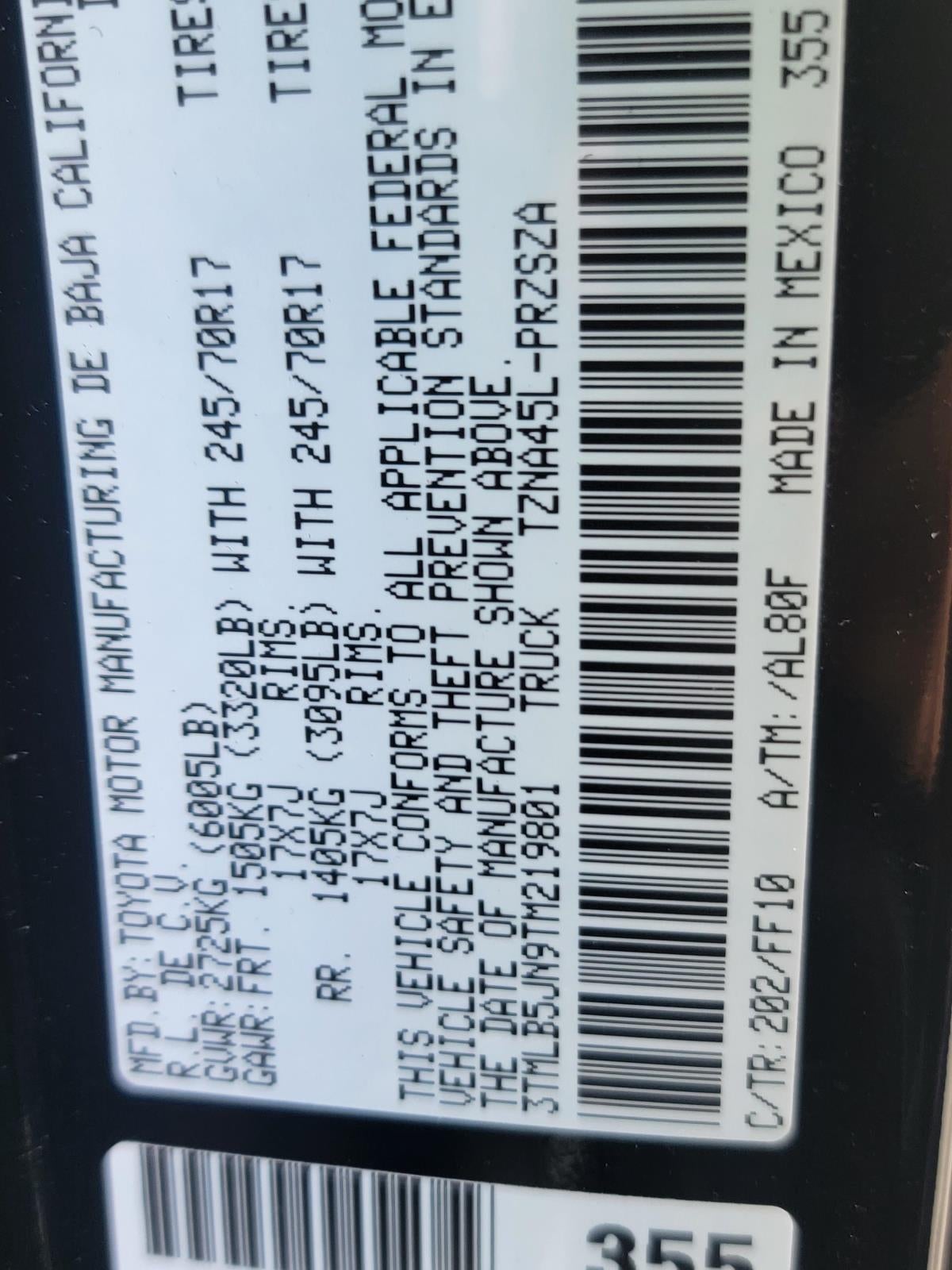 2026 Toyota Tacoma SR5