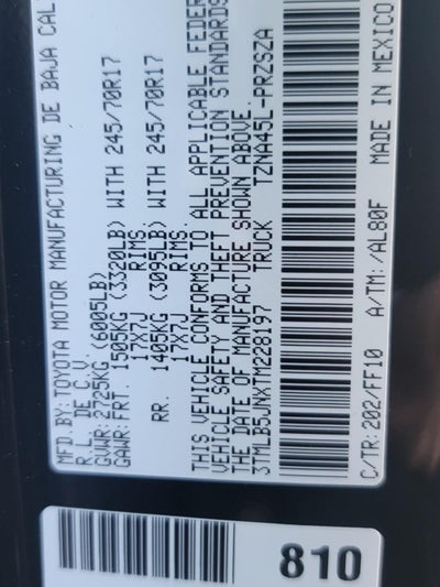 2026 Toyota Tacoma SR5