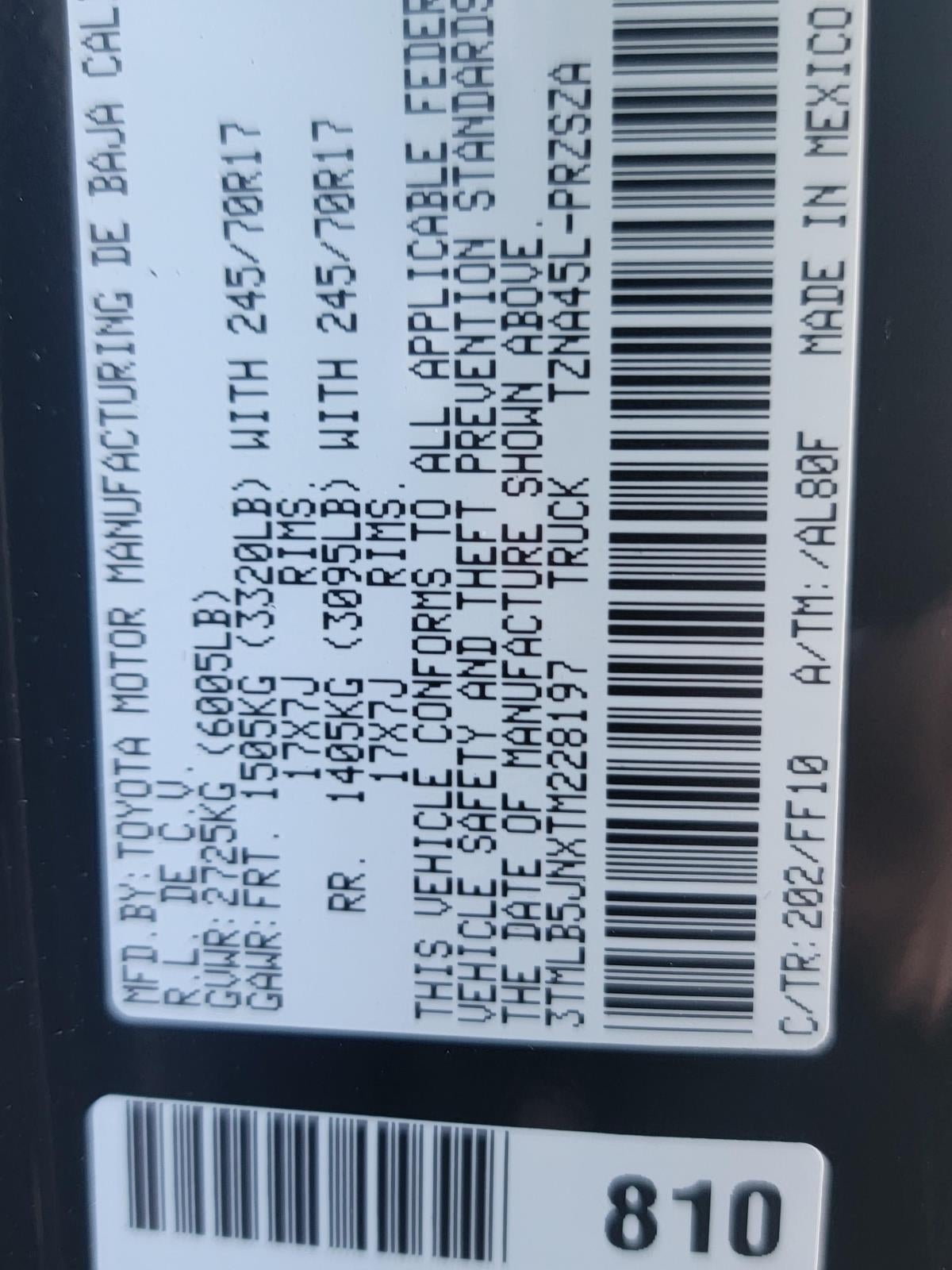 2026 Toyota Tacoma SR5