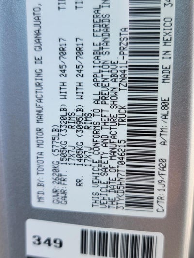 2026 Toyota Tacoma SR