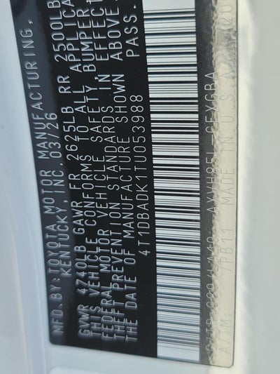 2026 Toyota Camry XLE AWD