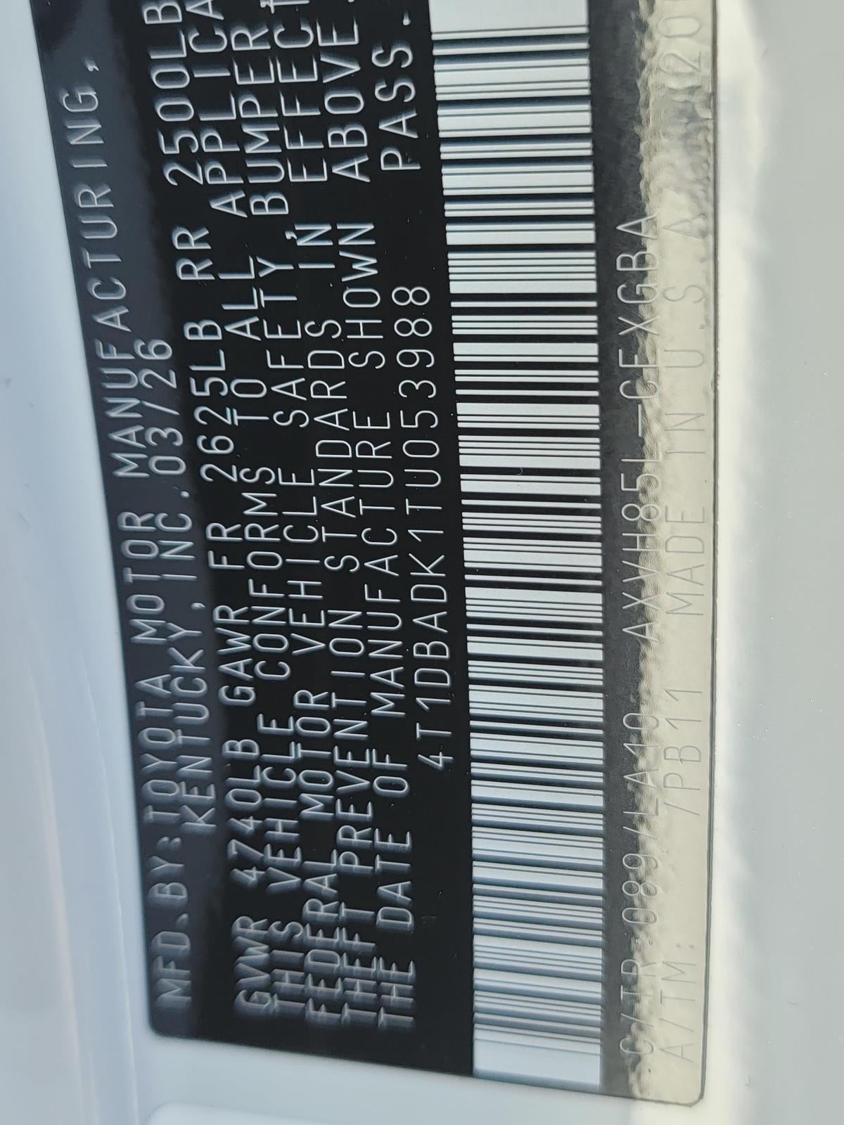 2026 Toyota Camry XLE AWD