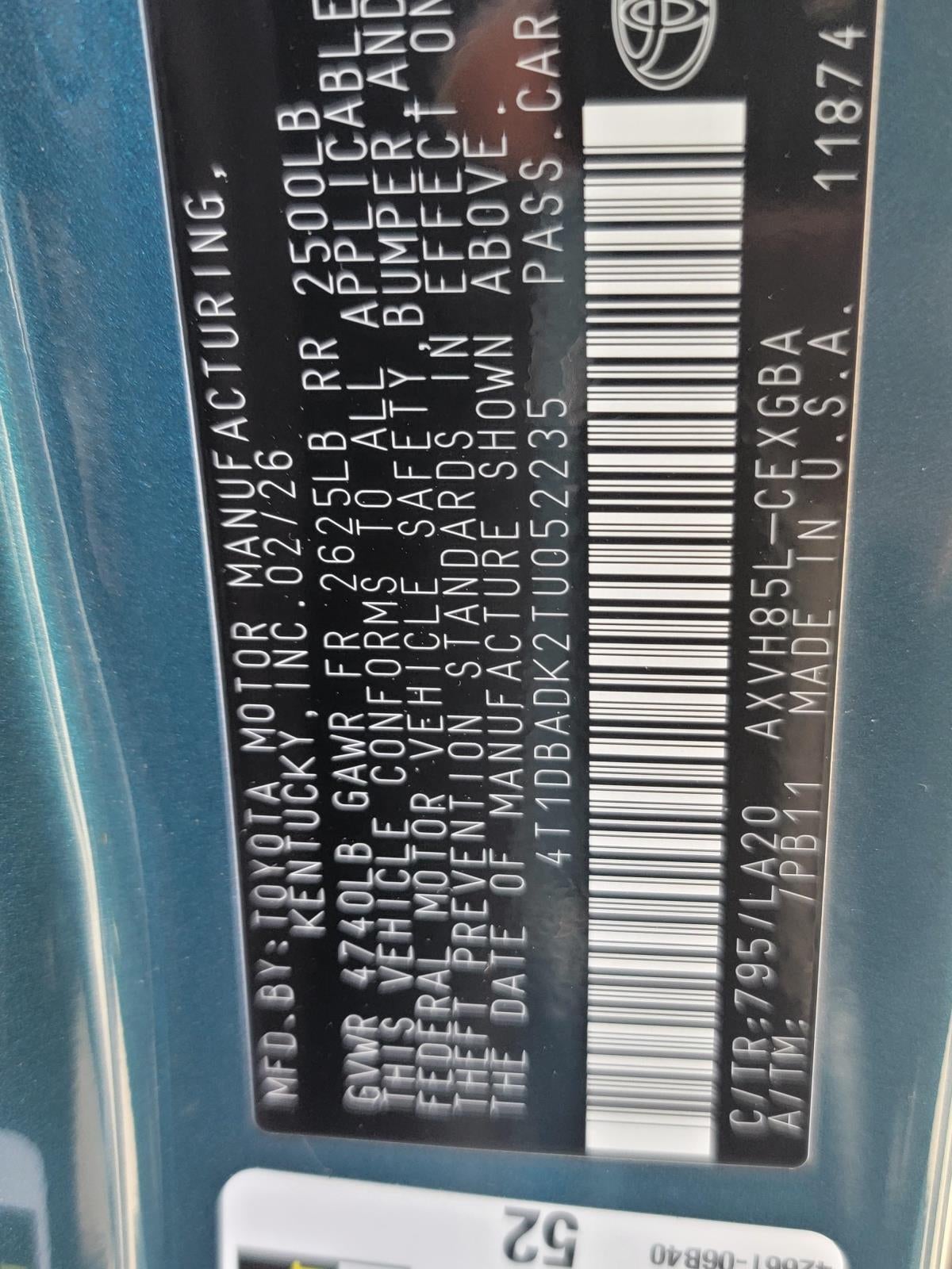 2026 Toyota Camry XLE AWD