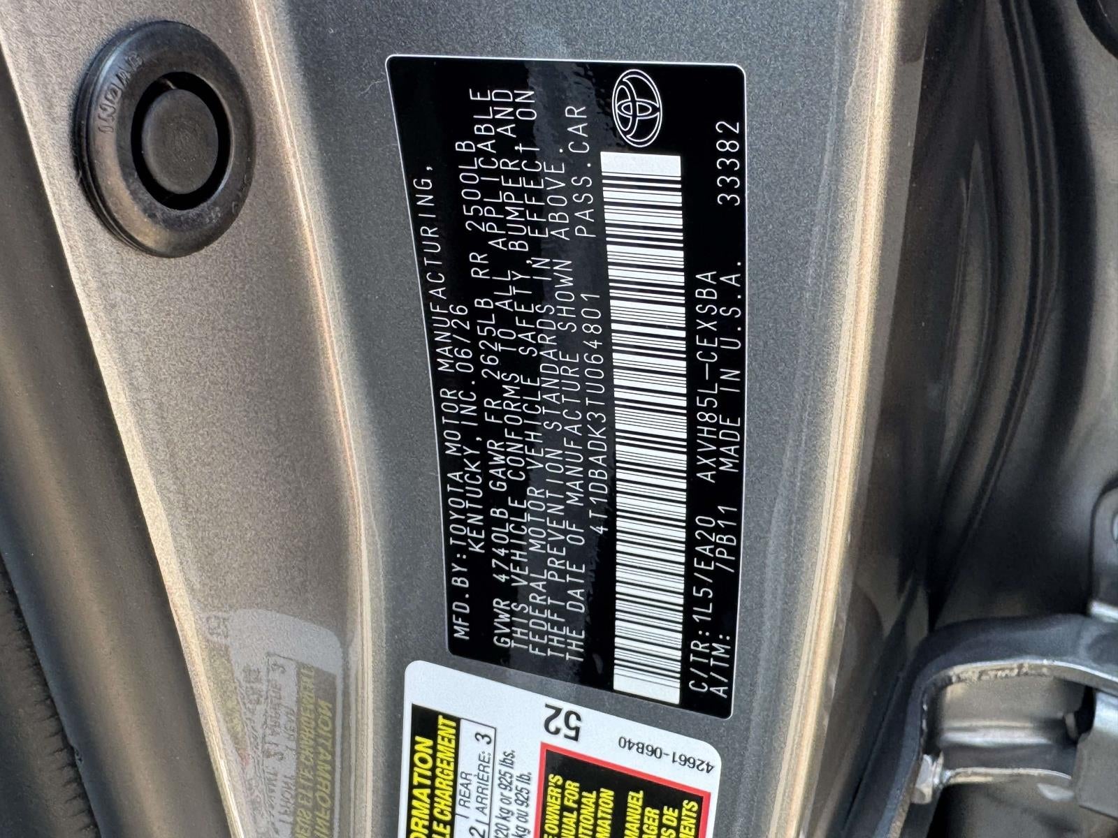 2026 Toyota Camry SE AWD