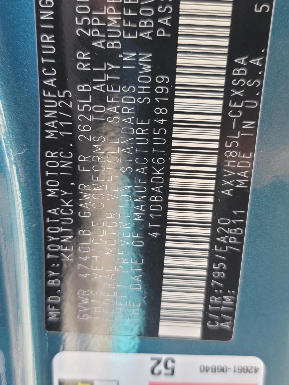 2026 Toyota Camry SE AWD