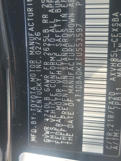 2026 Toyota Camry Nightshade AWD