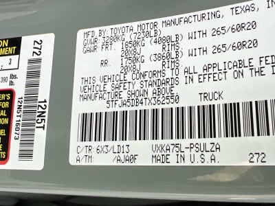 2026 Toyota Tundra Limited