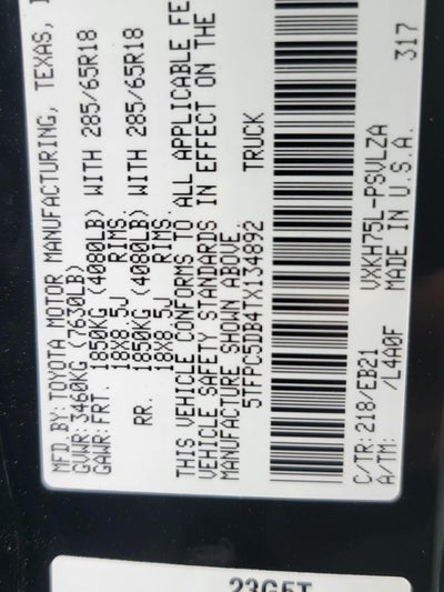 2026 Toyota Tundra i-FORCE MAX Tundra TRD Pro