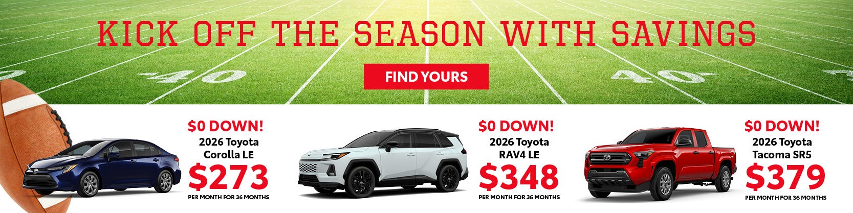 Toyota World of Lakewood September Specials