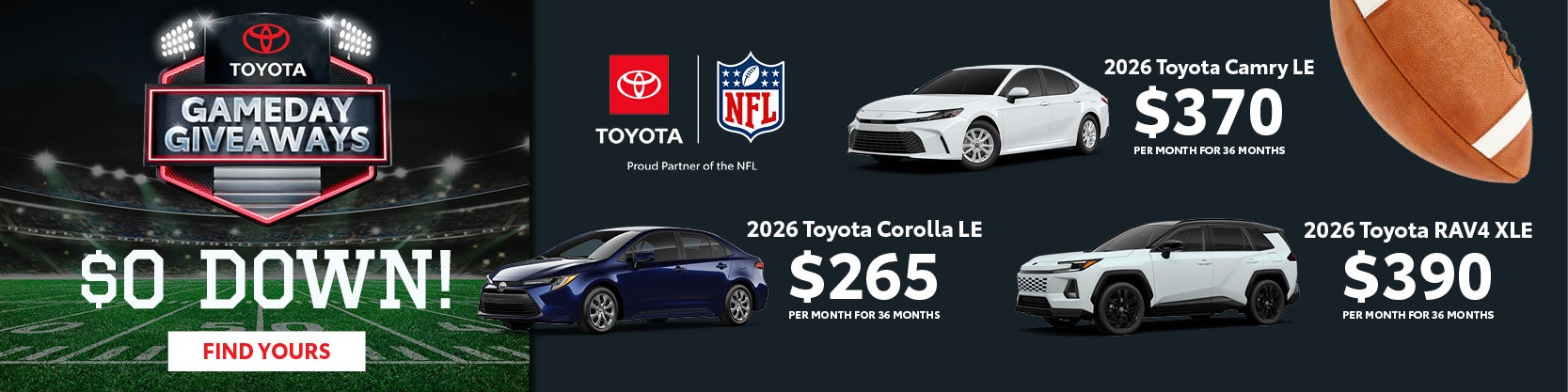 Toyota October Specials