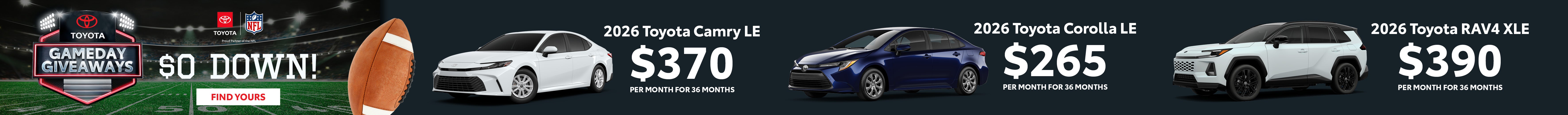 Toyota October Specials