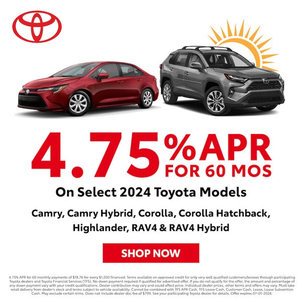 Toyota New Car Specials | Lakewood Toyota dealer in Lakewood NJ